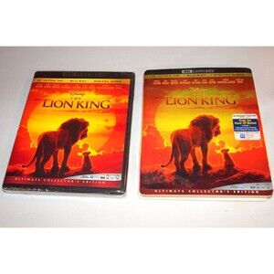 Disney The Lion King 4k Ultra HD Blue Ray And Digital Download Live Action New